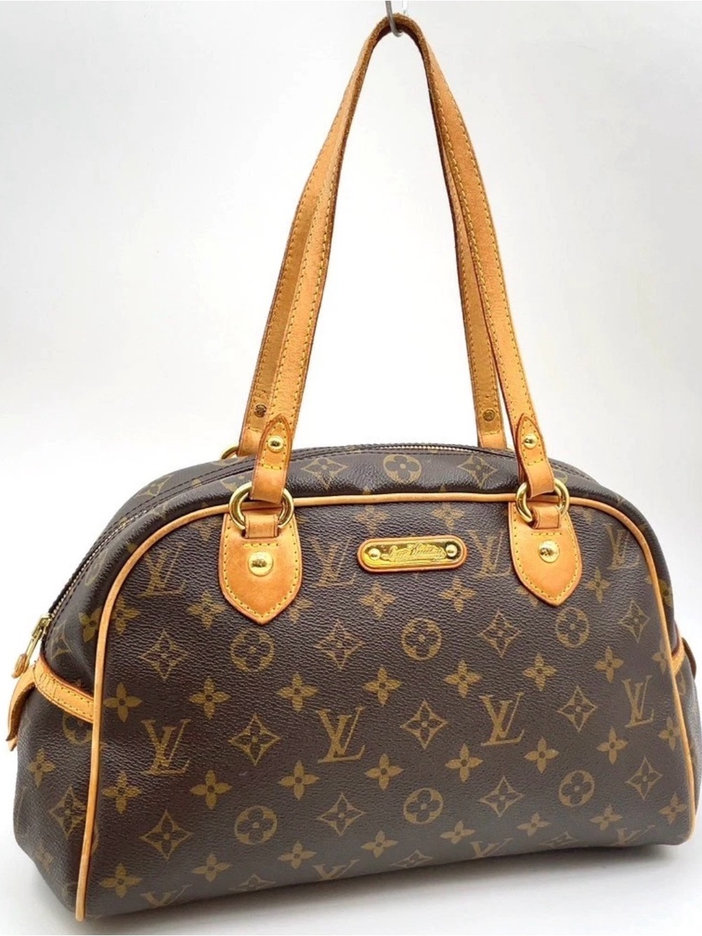 Louis Vuitton Monogram Canvas Shoulder Bag with Vachetta Trim - Picture 2 of 16